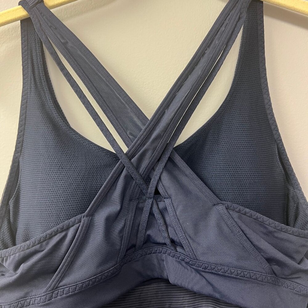 Athleta Small Blue Striped Tank Top - Picture 4 of 7
